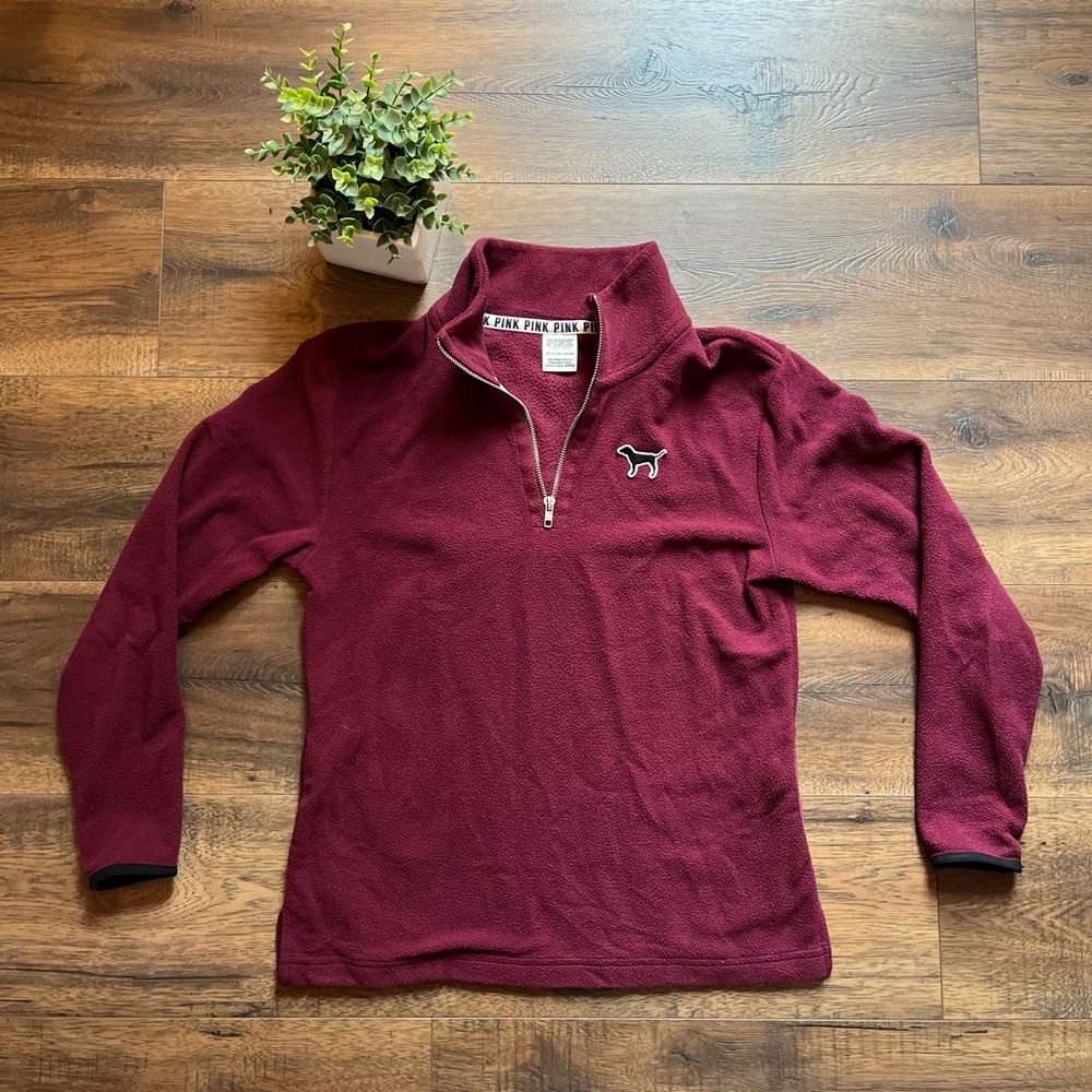 Women’s Victorias Secret PINK Quarter Zip Sweater - Size XS